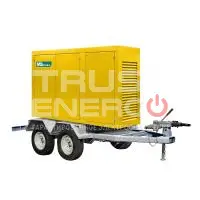 Дизельный генератор MitsuDiesel МД АД-200С-Т400-1РКМ29 (MDU) в шумозащитном кожухе на прицепе