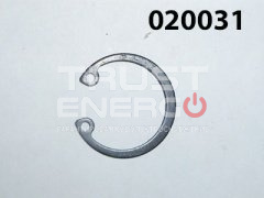 Кольцо стопорное пальца поршневого KM186F/Retainer ring